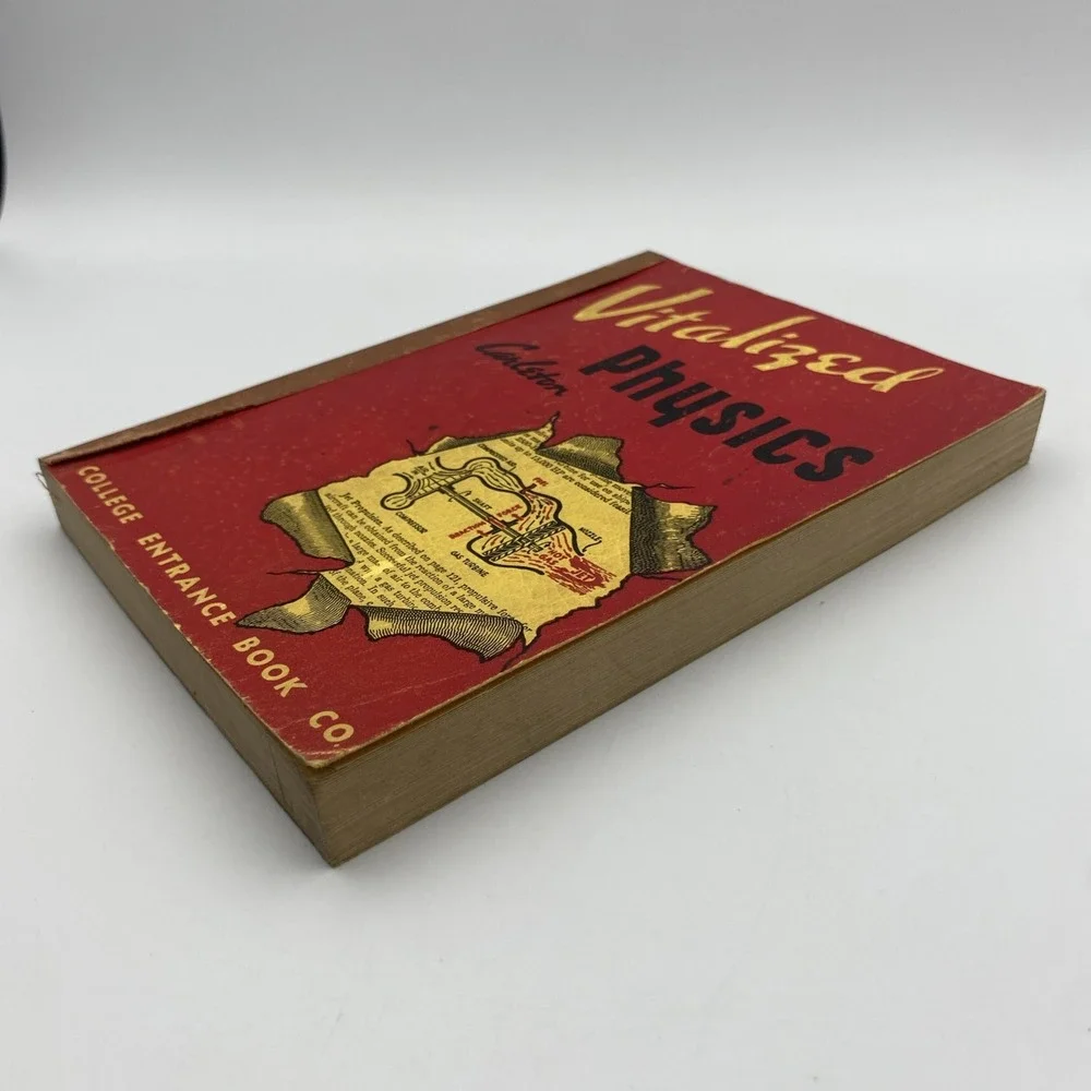 Vintage Vitalized Physics Carleton College‎ Entrance Book Co. Paperback 1946